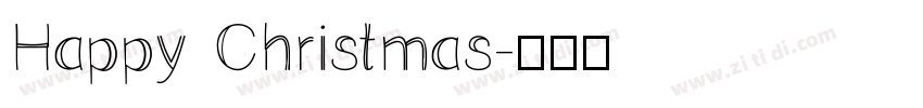 Happy Christmas字体转换